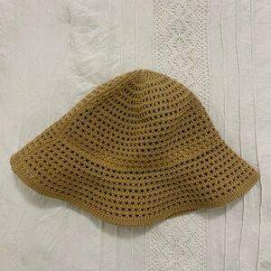 H&M Light Brown Crochet Hat